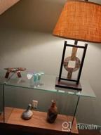 img 1 attached to Narrow & Stylish Glass Console Table With Storage: Ideal For Modern Interiors, Small Spaces & Multiple Uses review by Greg Birchfield