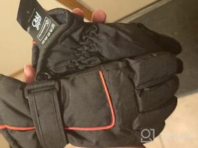 img 2 attached to Keep Your Kids Warm and Dry with Anti-Slip Thinsulate Gloves - Essential Boys' Waterproof Accessories