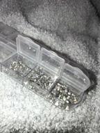 img 1 attached to Get Creative With YGDZ Nail Rhinestones: 1728Pcs Flatback Clear Diamond Beads For Nails Art Crafts In 6 Different Sizes review by Leah Jackson