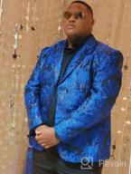 img 1 attached to Make A Statement At Your Next Event With COOFANDY'S Men'S Floral Tuxedo Jacket review by Anthony Epps