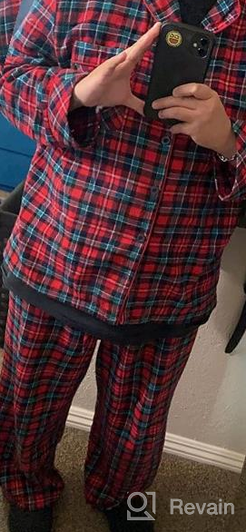 img 1 attached to Cozy and Stylish SIORO Flannel Pajama Sleepwear Loungewear for Unmatched Comfort review by Raymundo Miller