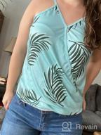 img 1 attached to Women'S Summer Floral V Neck Tank Top By AlvaQ - Casual Sleeveless Shirt review by Charlie Maadhadians