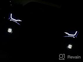 img 5 attached to NSLUMO Camaro DRL Комплект светодиодных противотуманных фар Светодиодные противотуманные фары Halo Дневные ходовые огни для 2010-2013 Chevy Camaro Super Bright Halo DRL Светодиодные круглые противотуманные фары