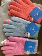 img 1 attached to ORVINNER Kids Winter Gloves - 3 Pairs Children Warm Wool Lined Gloves for Boys and Girls, Toddler Thermal Knitted Mittens review by Josh Kim
