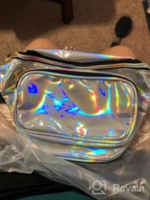 img 5 attached to Ayliss Hologram Laser Fanny Pack: стильная спортивная сумка для бега для женщин и мужчин