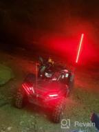 img 1 attached to Omotor 3Ft LED Whip Lights With Bluetooth, Remote Control, RGB Chase Light, Gadsden Flag, And 360° Spiral Effect For Offroad Vehicles review by William Stevenson