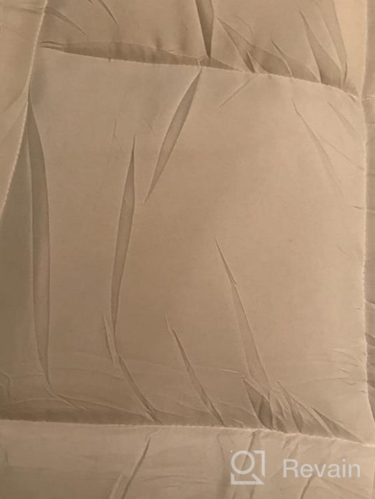 img 1 attached to Sleep In Comfort: GRT Bamboo Mattress Topper Queen Size With Extra Thick Quilted Fitted Cover And 3D Snow Down Alternative Filling review by Scott Chen