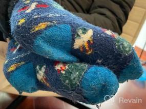 img 8 attached to Теплые и уютные шерстяные носки для детей - мягкие и плотные зимние носки с животным, 6 пар