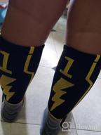 img 1 attached to Mid Calf Team Sports Number Socks For Basketball Football Baseball - KitNSox Adult Youth - Gold/Black review by Nancy Holland