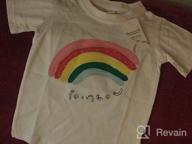 img 1 attached to Vibrant Rainbow T-Shirt for Little Girls - Perfect for Summer Fun! review by Adam Jacobs