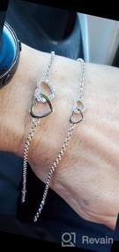 img 8 attached to Mom and Me Double Heart Bracelet 👩 - Sterling Silver Set or Individual Option for Sale