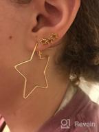 img 1 attached to 💍 Shimmering Style: Plated Sterling Silver North Earrings - Perfect for Girls' Jewelry review by Vickie Rad