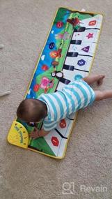 img 6 attached to Aywewii Toddler Piano Mat: Anti-Slip Floor Playmat With Flash Cards - Perfect Musical Gift For Girls And Boys Aged 1-3 Years!
