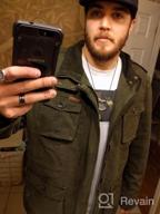 img 1 attached to Men'S Fashion Lightweight Bomber Jacket With Removable Hood - JYG Military Style review by Jeff Swan