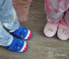 img 6 attached to Cozy Comfort for Little Feet: Toddler Slippers 🏠 Boys Girls Socks - Lightweight & Warm Home Shoes!