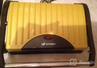 img 1 attached to Sandwich maker Kitfort KT-1609 Panini Maker, red review by Franciszka Lin