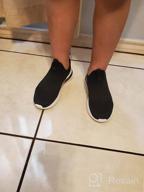 img 1 attached to 👧 Engtoy Kids Slip-on Sneakers: Lightweight Athletic Shoes for Boys & Girls - Comfortable, Stylish & Easy to Put on! Perfect for Walking & Running (Toddler/Little Kid/Big Kid) review by Robert Hayes