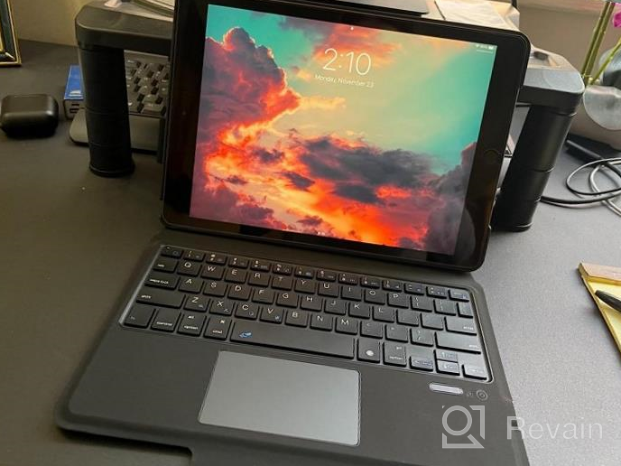 img 1 attached to IPad 9Th Gen Touch Keyboard With Apple Pencil Holder, Smart Touchpad & Magic Trackpad For Improved Productivity On 10.2 Inch IPad review by Raden Maldonado