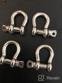 img 6 attached to Secure Your Heavy Load With HIGOOD 5/16" Anchor Shackles: 316 Stainless Steel Body & Pin Material. Pack Of 4 Pieces!