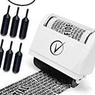 img 1 attached to Classy Black Identity Theft Protection Roller Stamps Wide Kit With 3-Pack Refills - Anti Theft, Privacy And Security Stamp, Designed For ID Blackout Security For Enhanced Safety review by Matthew Sutton