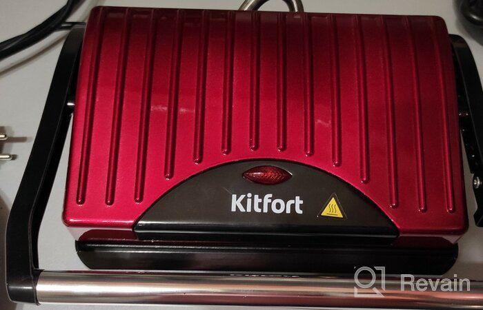 img 1 attached to Sandwich maker Kitfort KT-1609 Panini Maker, red review by Czesawa Jasiska ᠌