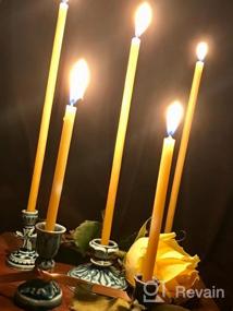 img 5 attached to Pure Beeswax Taper Candles – 100% Natural, Dripless, And Slow Burning For Home, Dinner, And Celebrations