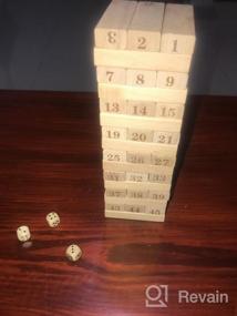 img 5 attached to Игра «Собери деревянные блоки по числам» — игровой набор CoolToys Timber Tower (48 деталей)