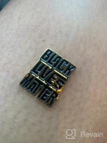 img 6 attached to Пуговицы Black Lives Matter - знак кулака Черного Поднятого Кулака на булавке BLM (2шт/3шт) для рубашек, одежды, рюкзаков, шапок