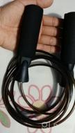 img 1 attached to Weighted Jump Rope For Exercise, Workout, Fitness, Boxing, MMA & Endurance Training - Women Men Kids review by Brian Nelson