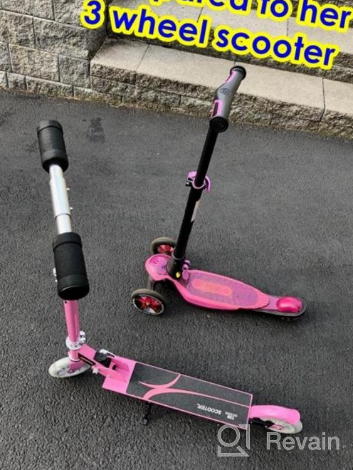 img 1 attached to Foldable Scooter For Kids Ages 6-12 With LED Light-Up Wheels - Hikole Kick Scooter With Adjustable Height - Perfect Birthday Gift For Boys And Girls review by Jonathan Devarapalli