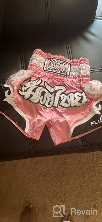 img 1 attached to FLUORY Muay Thai MMA Fight Shorts: Performance Training Gear For Cage Fighting, Grappling, Kickboxing & Martial Arts review by Sheppard Priest