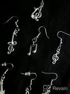 img 1 attached to 🎶 WUWEIJIAJIA 12 Pairs Vintage Silver Music Note Dangle Earrings Sets – Handmade Lightweight Musical Instrument Guitar Violin Earrings for Women, Girls, and Teen Music Lovers review by Michael Ringgold