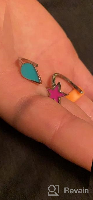 img 1 attached to 🔥 Hunter X Hunter Hisoka Adjustable Ring - Tear Drop Star Open Ring, Anime Cosplay HunterxHunter Jewelry Accessories review by David Will