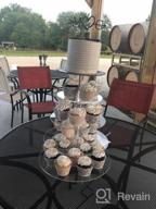 img 1 attached to Jusalpha Large 5-Tier Acrylic Round Wedding Cake Stand/ Cupcake Stand Tower/ Dessert Stand/ Pastry Serving Platter/ Food Display Stand (5RF) review by Josh Cardoso