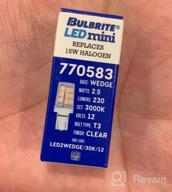 img 1 attached to Clear LED Mini T3 Non-Dimmable Wedge Base Light Bulb 15 Watt Equivalent In 2700K 2-Pack By Bulbrite review by Blake Larson