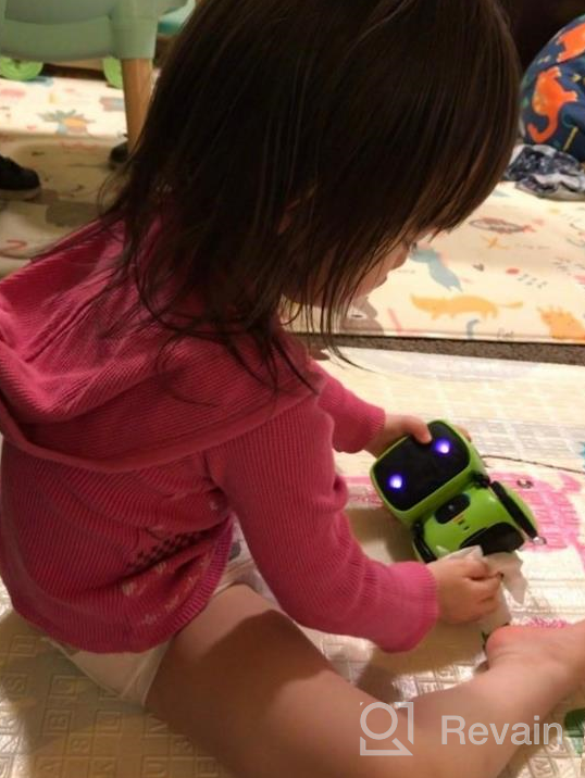 img 1 attached to Interactive Smart Talking Robot Toy For Kids - Voice Controlled With Touch Sensor, Speech Recognition, Singing, Dancing, Repeating, And Recording - Great Gift For Boys And Girls, Ages 3-8 - GILOBABY review by Chris Durandis