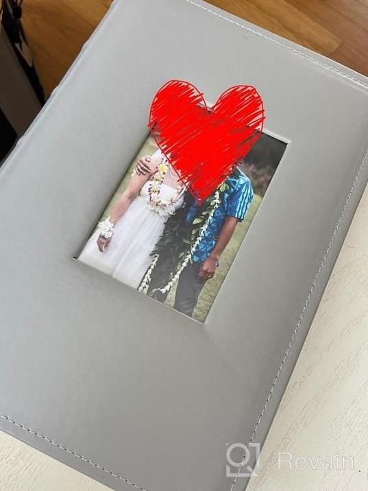 img 1 attached to RECUTMS Premium Leather Photo Album - Holds 300 Horizontal 4X6 Photos - Ideal For Weddings And Family Memories review by Tanya Wright