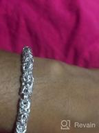 img 1 attached to Women'S Sterling Silver Sliding Bolo Byzantine Bracelet By LeCalla Jewelry review by Ashley Scott