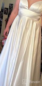 img 5 attached to Stunning Satin V-Neck Bridal Gowns With A Boho Twist For Beach Weddings