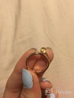 img 1 attached to 💍 Criss Cross Stackable Freshwater Pearl X Ring - Adjustable CZ Rings with 14K Rose Gold Plating review by Nick Santos