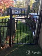 img 1 attached to Protective And Stylish: XCEL 4Ft W X 5Ft H Black Steel Fence Gate With Anti-Rust Technology And Sharp End Pickets For Effortless Installation And Durable Outdoor Use review by Jeremy Monroe