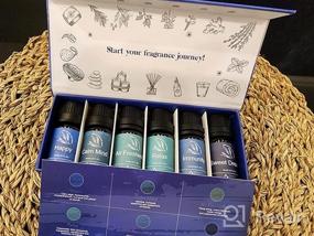 img 7 attached to 6X10Ml Aromatherapy Essential Oil Blends For Diffusers, Humidifiers & Massage - Calming Dreams Relaxing Mood Fresh Air Well-Being Gift Set By ASAKUKI