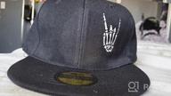 img 1 attached to Snapback Hats For Men Skull Hats For Men Snap Backpack Hat Snapback Hat Rock N Roll Skeleton Hand Unisex Cool Hat review by John Finley