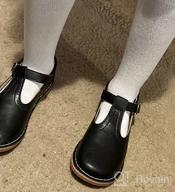 img 1 attached to THEE BRON Girl's T-Strap Flats: Elegant Ballet Mary Janes for Toddler & Little Kids review by Alexa Johnson
