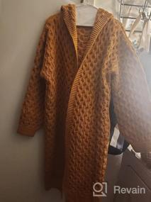 img 8 attached to Stay Fashionably Cozy With Koodred Women'S Warm Hooded Knit Cardigan Sweater