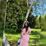 img 1 attached to Stunning Lace Maternity Mermaid Gown For Baby Shower Or Wedding Photoshoot review by Kendrick Barron