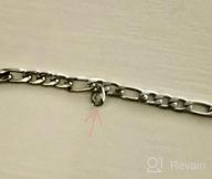 картинка 1 прикреплена к отзыву U7 Итальянский стиль плоского звена ожерелье для мужчин и женщин - стальная цепь Фигаро, ширина 3мм-12мм, длина от 16 до 32 дюймов, в подарочной упаковке. от Johnathan Delic