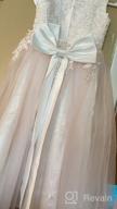 img 1 attached to Bow Dream Wedding Communion Baptism Girls' Clothing review by Melissa Barnes