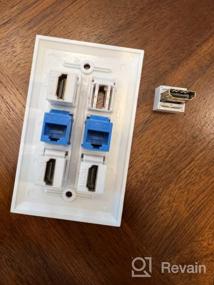 img 8 attached to ESYLink HDMI Coax CAT6 Wall Plate - 3 RCA, 2 HDMI, 1 Coax Cable TV & Ethernet Port