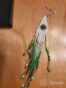 img 5 attached to 💃 Stylish Long Beaded Tassel Earrings - Perfect Girls' Jewelry for All Occasions